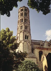 View of the Tour Fenestrelle of the Cathedral of St. Theodorit