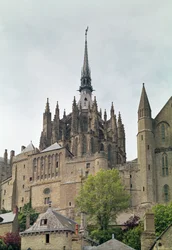 View of the chevet of the Abbey