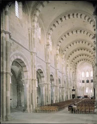 View of the interior of the nave