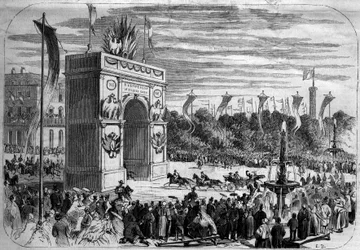 Visit of Napoleon III and Empress Eugenie to Caen