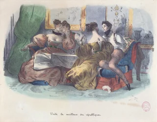 Voilà, the best of the republics, Caricature of the Revolution of 1848