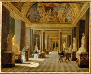 View of the Seasons Room at the Louvre