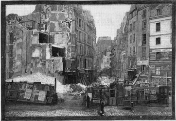 View of the Demolitions of Place Maubert in Paris