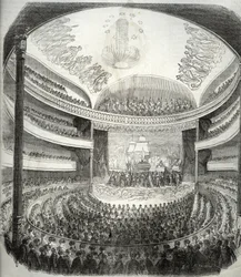 View of the theatre rue du Chateau d