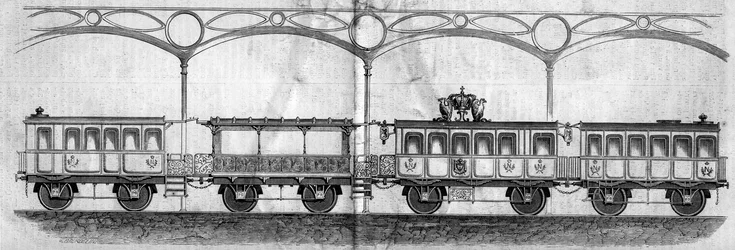 Wagons Occupied by Emperor Napoleon III During the Journey from Paris to Cherbourg