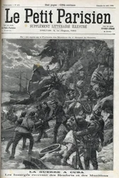 War of Independence in Cuba: Insurgents receiving Reinforcements and Ammunition. The Cubans rose up against Spanish domination in 1895 and the war ended in 1896 with the help of Americans. 