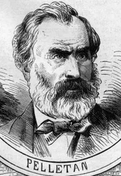 War of 1870: portrait of Eugene Pelletan, member of the provisional government of 1870