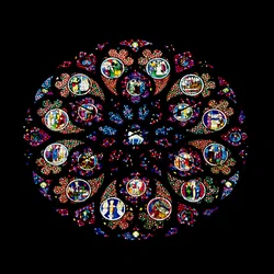 West rose window