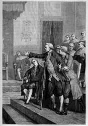 William Pitt the Younger (1759-1806) addressing the House of Commons