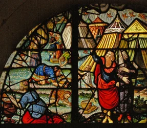 Window Charnier-10 Depicting Manna from Heaven