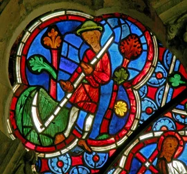 Window depicting the Labours of the Months: June