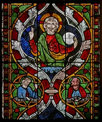 Window N-chapA depicting Christ