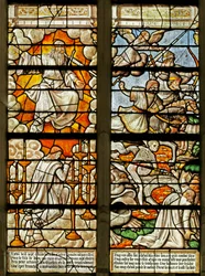 Window Depicting Scenes from the Book of Revelation