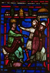 Window Depicting St. Blaise Listening to His Condemnation, Ile de France Workshop