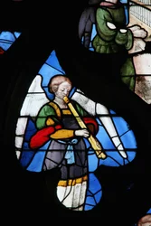 Window depicting a Musical Angel