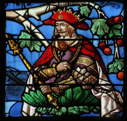 Window depicting the Tree of Jesse (mostly modern)