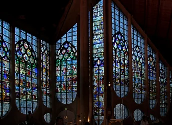 Window depicting the reset windows originally from the church of St Vincent