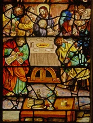 Window in the Charnier Depicting the Last Supper