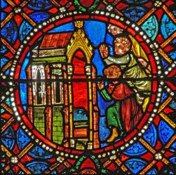 Window s4 depicting St Agatha