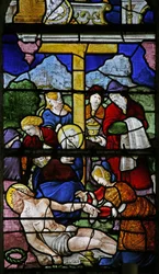 Window w0 depicting the Descent from Cross