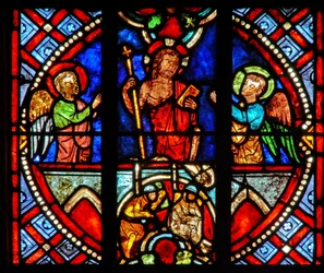 Window w0 depicting the Resurrection