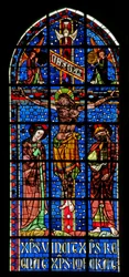Window w100 depicting the Crucifixion