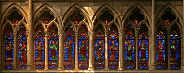 Window 103 depicting the Twelve Apostles