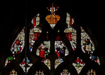 Window depicting scenes from the life of St Claude