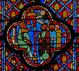 Ezekiel Speaks to a Crowd at the Temple Gate
