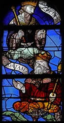Window depicting King Hezekiah and King Iotam and Ezechias on the Tree of Jesse