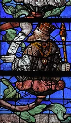 Window depicting King Hosiah on the Tree of Jesse