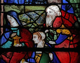 Window depicting at the Deposition