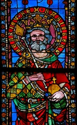 Window w11 depicting Emperor Henry de Bamberg