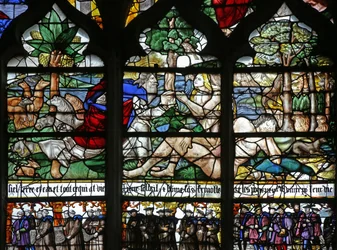 Window w120 depicting the Creation of Eve