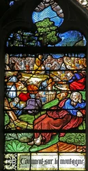 Window depicting a detail from the Miracle of the Feeding of the 5000