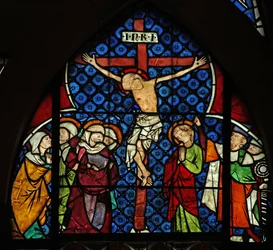 Window w12 depicting the Crucifixion