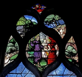 Window depicting the Temptation in the Wilderness