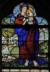 Window depicting the Virgin and Child