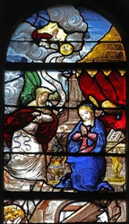 Window depicting the Annunciation