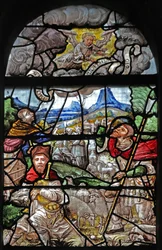 Window depicting the Annunciation to the Shepherds