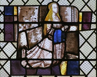 Window w19 depicting a female donor