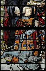 Window depicting Guillaume de Montmorency, the donor