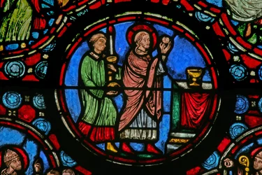 Scene from the Life of St Martin: Celebrating Mass (Window W1)