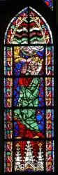 Window depicting the Coronation of the Virgin