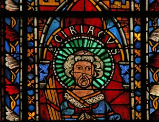 Window w201 depicting St Cyriac