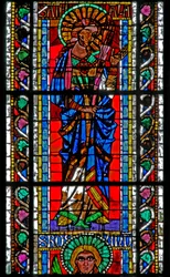 Window w202 depicting St Attale