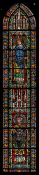 Window w205 depicting St Maximin and St Valentius