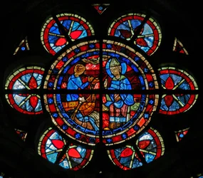 Window depicting St Nicholas Blessing an Oarsman