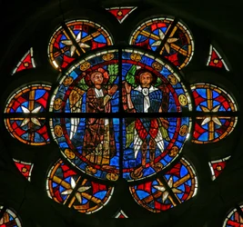 Window depicting Two Angels