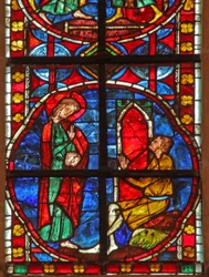 Window depicting St James converts Philetus